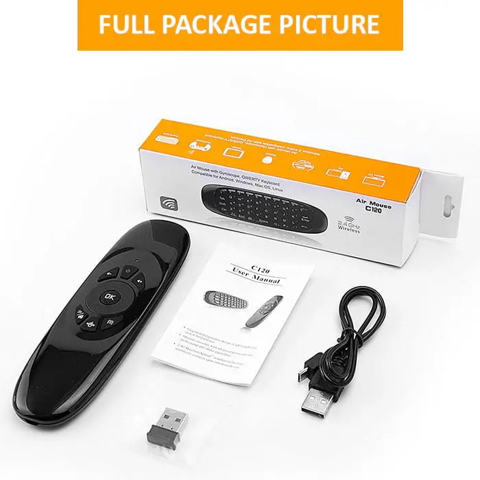 Wireless Air Mouse with Keyboard